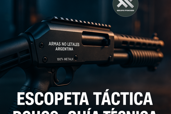 Escopeta táctica RCH09: guía técnica y uso responsable - Fokker Defense | Fokker Seguridad Integral